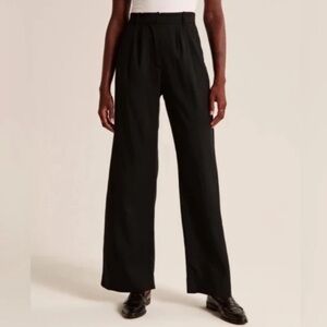 Abercrombie & Fitch Black Wide Leg Pants